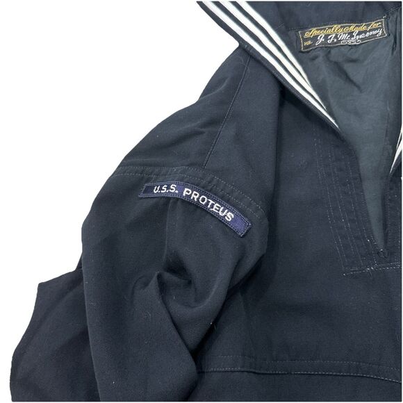 WW2 1940s US Navy USS PROTEUS Uniform Shirt Submarine Torpedoman First Class - Picture 5 of 7